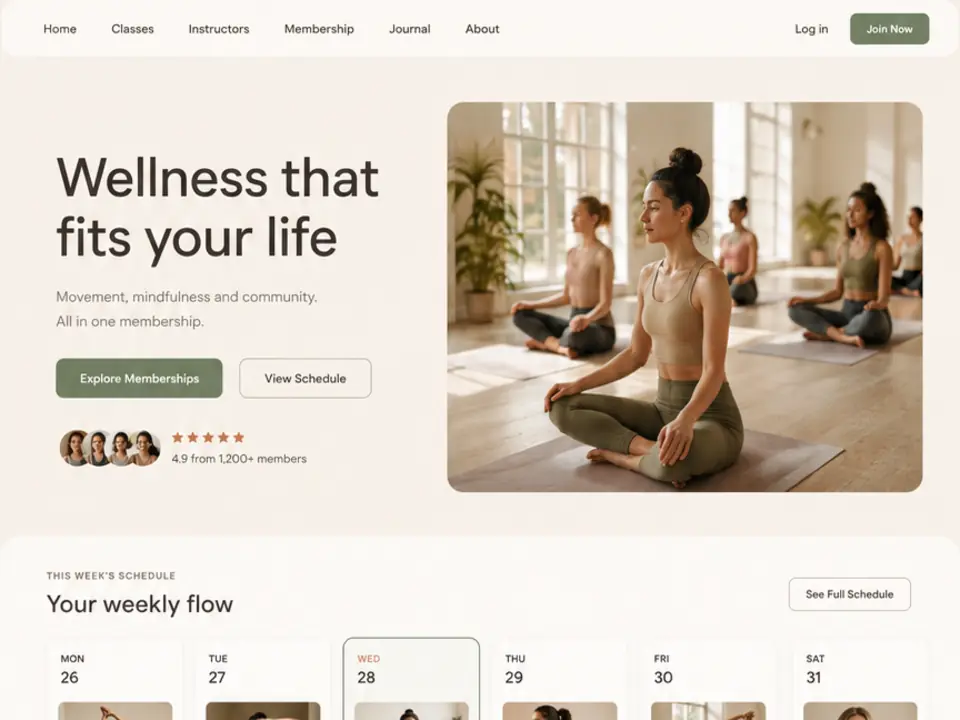 温暖极简 Web UI 页面封面